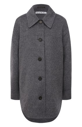 Женская шерстяная куртка ACNE STUDIOS серого цвета по цене 94650 руб., арт. A90338 | Фото 1 Женская шерстяная куртка ACNE STUDIOS серого цвета, арт. A90338 | Фото 1