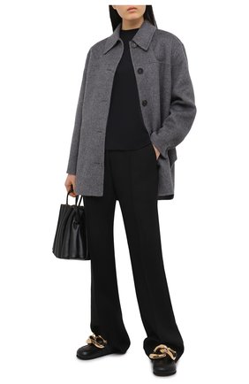 Женская шерстяная куртка ACNE STUDIOS серого цвета по цене 94650 руб., арт. A90338 | Фото 2 Женская шерстяная куртка ACNE STUDIOS серого цвета, арт. A90338 | Фото 2