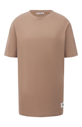 Женская хлопковая футболка ACNE STUDIOS коричневого цвета по цене 15850 руб., арт. AL0199 | Фото 1 Женская хлопковая футболка ACNE STUDIOS коричневого цвета, арт. AL0199 | Фото 1