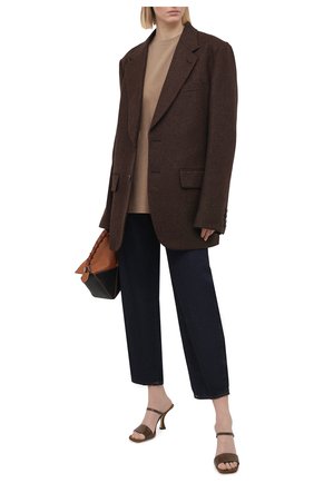 Женская хлопковая футболка ACNE STUDIOS коричневого цвета по цене 15850 руб., арт. AL0199 | Фото 2 Женская хлопковая футболка ACNE STUDIOS коричневого цвета, арт. AL0199 | Фото 2