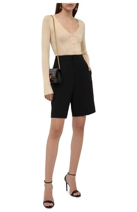 Женские хлопковые шорты SAINT LAURENT черного цвета по цене 75850 руб., арт. 610553/Y5C05 | Фото 2 Женские хлопковые шорты SAINT LAURENT черного цвета, арт. 610553/Y5C05 | Фото 2 (Длина Ж (юбки, платья, шорты): Мини; Материал внешний: Шерсть; Женское Кросс-КТ: Шорты-одежда; Стили: Кэжуэл)