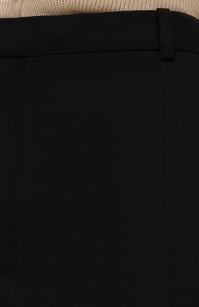 Женские хлопковые шорты SAINT LAURENT черного цвета, арт. 610553/Y5C05 | Фото 5 (Женское Кросс-КТ: Шорты-одежда; Материал внешний: Шерсть; Длина Ж (юбки, платья, шорты): Мини; Стили: Кэжуэл)