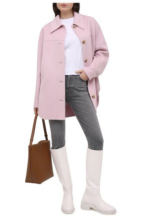 Женская шерстяная куртка ACNE STUDIOS сиреневого цвета по цене 94650 руб., арт. A90349 | Фото 2 Женская шерстяная куртка ACNE STUDIOS сиреневого цвета, арт. A90349 | Фото 2