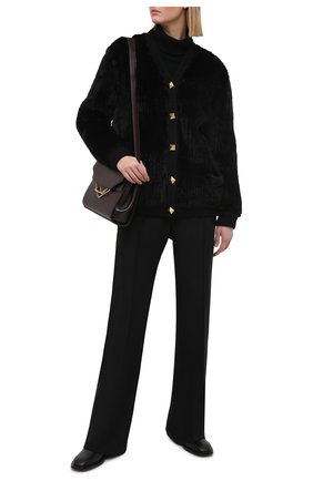 Женский кардиган из меха норки VALENTINO черного цвета по цене 1265000 руб., арт. VF3FBM80TDK | Фото 2 Женский кардиган из меха норки VALENTINO черного цвета, арт. VF3FBM80TDK | Фото 2