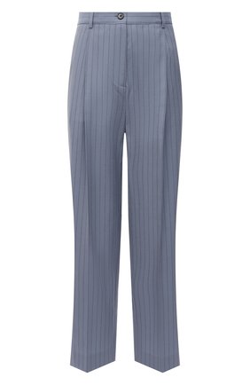 Женские шерстяные брюки ACNE STUDIOS голубого цвета по цене 39950 руб., арт. AK0363 | Фото 1 Женские шерстяные брюки ACNE STUDIOS голубого цвета, арт. AK0363 | Фото 1
