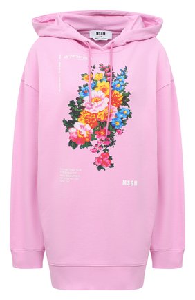 Женский хлопковое худи MSGM светло-розового цвета по цене 28750 руб., арт. 3041MDM101 217299 | Фото 1 Женский хлопковое худи MSGM светло-розового цвета, арт. 3041MDM101 217299 | Фото 1