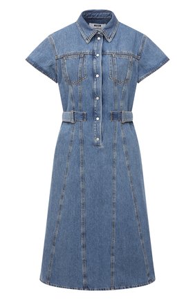 Женское джинсовое платье MSGM синего цвета по цене 49250 руб., арт. 3041MDA40L 217280 | Фото 1 Женское джинсовое платье MSGM синего цвета, арт. 3041MDA40L 217280 | Фото 1