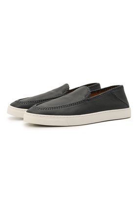 Мужские кожаные слипоны GIORGIO ARMANI синего цвета по цене 66500 руб., арт. X2X141/XF444 | Фото 1 Мужские кожаные слипоны GIORGIO ARMANI синего цвета, арт. X2X141/XF444 | Фото 1