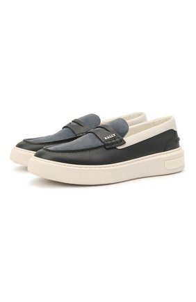 Мужские комбинированные слипоны minty BALLY синего цвета по цене 37500 руб., арт. MINTY/115 | Фото 1 Мужские комбинированные слипоны minty BALLY синего цвета, арт. MINTY/115 | Фото 1