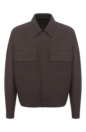 Мужская куртка ZEGNA COUTURE коричневого цвета по цене 236500 руб., арт. CWC30/9W301 | Фото 1 Мужская куртка ZEGNA COUTURE коричневого цвета, арт. CWC30/9W301 | Фото 1