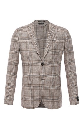 Мужской пиджак изо льна и шелка Z ZEGNA бежевого цвета по цене 99500 руб., арт. 950708/1D7SG0 | Фото 1 Мужской пиджак изо льна и шелка Z ZEGNA бежевого цвета, арт. 950708/1D7SG0 | Фото 1