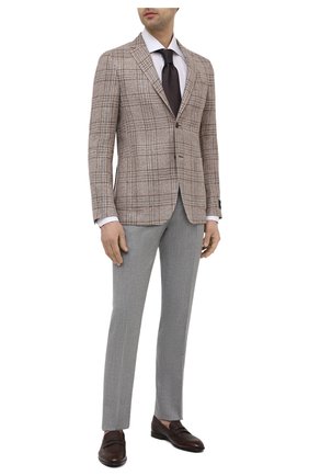 Мужской пиджак изо льна и шелка Z ZEGNA бежевого цвета по цене 99500 руб., арт. 950708/1D7SG0 | Фото 2 Мужской пиджак изо льна и шелка Z ZEGNA бежевого цвета, арт. 950708/1D7SG0 | Фото 2