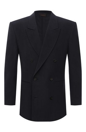 Мужской льняной пиджак ZEGNA COUTURE темно-синего цвета по цене 293000 руб., арт. 987095/1197N0 | Фото 1 Мужской льняной пиджак ZEGNA COUTURE темно-синего цвета, арт. 987095/1197N0 | Фото 1