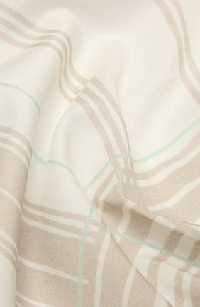 Мужской платок из хлопка и шелка ERMENEGILDO ZEGNA бежевого цвета, арт. Z9J27/37A | Фото 2 (Материал: Текстиль, Хлопок)