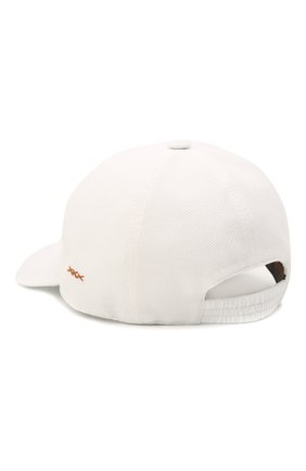 Мужской хлопковая бейсболка ZEGNA COUTURE белого цвета по цене 36450 руб., арт. Z9I53/B9N | Фото 2 Мужской хлопковая бейсболка ZEGNA COUTURE белого цвета, арт. Z9I53/B9N | Фото 2