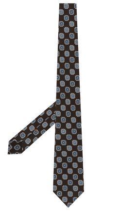 Мужской шелковый галстук ZEGNA COUTURE коричневого цвета по цене 21450 руб., арт. Z9C00/15C | Фото 2 Мужской шелковый галстук ZEGNA COUTURE коричневого цвета, арт. Z9C00/15C | Фото 2