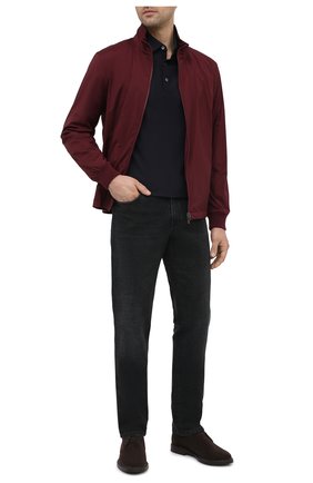 Мужское поло из хлопка и шелка ERMENEGILDO ZEGNA темно-синего цвета по цене 33450 руб., арт. UW399/850 | Фото 2 Мужское поло из хлопка и шелка ERMENEGILDO ZEGNA темно-синего цвета, арт. UW399/850 | Фото 2