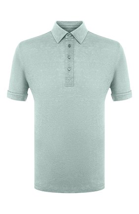 Мужское льняное поло ERMENEGILDO ZEGNA салатового цвета по цене 33050 руб., арт. UU564/723 | Фото 1 Мужское льняное поло ERMENEGILDO ZEGNA салатового цвета, арт. UU564/723 | Фото 1