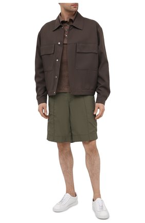 Мужское льняное поло ERMENEGILDO ZEGNA коричневого цвета по цене 39350 руб., арт. UU564/723 | Фото 2 Мужское льняное поло ERMENEGILDO ZEGNA коричневого цвета, арт. UU564/723 | Фото 2 (Длина (для топов): Стандартные; Материал внешний: Лен; Застежка: Пуговицы; Рукава: Короткие; Кросс-КТ: Трикотаж; Стили: Кэжуэл; Региональные ограничения белый список (Axapta Mercury): RU)