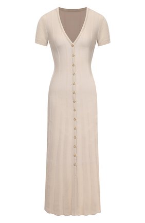 Женское хлопковое платье JACQUEMUS бежевого цвета по цене 43150 руб., арт. 211KN20/200800 | Фото 1 Женское хлопковое платье JACQUEMUS бежевого цвета, арт. 211KN20/200800 | Фото 1