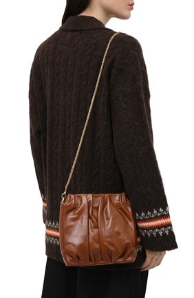 Женская сумка vague ELLEME коричневого цвета по цене 32000 руб., арт. SQUARE/VAGUE PATENT LAMBSKIN | Фото 2 Женская сумка vague ELLEME коричневого цвета, арт. SQUARE/VAGUE PATENT LAMBSKIN | Фото 2