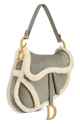 Женская сумка saddle DIOR серого цвета по цене 350000 руб., арт. M0446CMTYM932 | Фото 2 Женская сумка saddle DIOR серого цвета, арт. M0446CMTYM932 | Фото 2