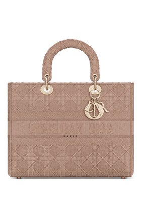 Женская сумка lady d-lite DIOR бежевого цвета по цене 390000 руб., арт. M0566OWZAM912 | Фото 1 Женская сумка lady d-lite DIOR бежевого цвета, арт. M0566OWZAM912 | Фото 1
