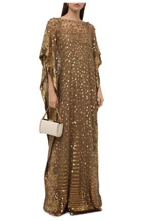 Женское платье VALENTINO золотого цвета по цене 3720000 руб., арт. VB0VDBW51ED | Фото 2 Женское платье VALENTINO золотого цвета, арт. VB0VDBW51ED | Фото 2