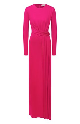 Женское платье из вискозы ALEXANDER MCQUEEN фуксия цвета по цене 285000 руб., арт. 645893/QLAA0 | Фото 1 Женское платье из вискозы ALEXANDER MCQUEEN фуксия цвета, арт. 645893/QLAA0 | Фото 1 (Женское Кросс-КТ: Платье-одежда; Материал подклада: Синтетический материал; Материал внешний: Вискоза; Стили: Гламурный; Случай: Вечерний; Длина Ж (юбки, платья, шорты): Макси, Миди; Рукава: Длинные)