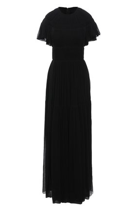 Женское шелковое платье CHLOÉ черного цвета по цене 367000 руб., арт. CHC21SR001006 | Фото 1 Женское шелковое платье CHLOÉ черного цвета, арт. CHC21SR001006 | Фото 1