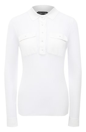 Женский пуловер TOM FORD белого цвета по цене 159000 руб., арт. MAK1047-YAX292 | Фото 1 Женский пуловер TOM FORD белого цвета, арт. MAK1047-YAX292 | Фото 1