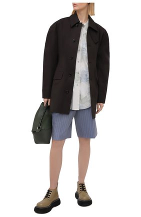 Женская рубашка из хлопка и вискозы ACNE STUDIOS голубого цвета по цене 33650 руб., арт. AC0345 | Фото 2 Женская рубашка из хлопка и вискозы ACNE STUDIOS голубого цвета, арт. AC0345 | Фото 2