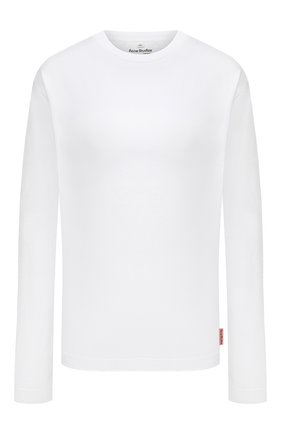 Женская хлопковый лонгслив ACNE STUDIOS белого цвета по цене 14750 руб., арт. AL0208 | Фото 1 Женская хлопковый лонгслив ACNE STUDIOS белого цвета, арт. AL0208 | Фото 1