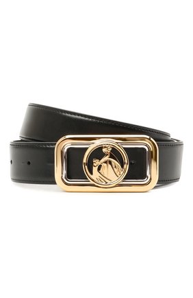 Женский кожаный ремень LANVIN черного цвета по цене 51800 руб., арт. AW-BEMB0B-PALM-A20 | Фото 1 Женский кожаный ремень LANVIN черного цвета, арт. AW-BEMB0B-PALM-A20 | Фото 1