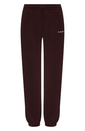 Женские хлопковые джоггеры HELMUT LANG бордового цвета по цене 17800 руб., арт. K10DW209 | Фото 1 Женские хлопковые джоггеры HELMUT LANG бордового цвета, арт. K10DW209 | Фото 1