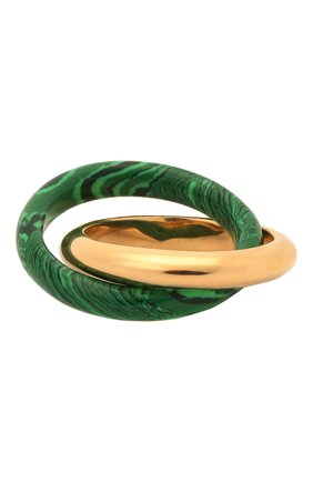 Женское кольцо BOTTEGA VENETA зеленого цвета, арт. 651209/VCCU3 | Фото 1 (Материал: Серебро; Региональные ограничения белый список (Axapta Mercury): RU)