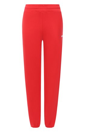 Женские хлопковые джоггеры MSGM красного цвета по цене 23800 руб., арт. 3041MDP64 217299 | Фото 1 Женские хлопковые джоггеры MSGM красного цвета, арт. 3041MDP64 217299 | Фото 1