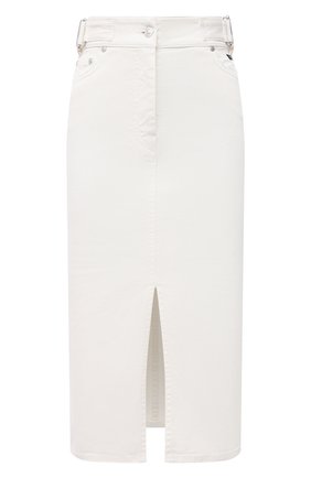 Женская джинсовая юбка MSGM белого цвета по цене 23800 руб., арт. 3041MDD42T 217279 | Фото 1 Женская джинсовая юбка MSGM белого цвета, арт. 3041MDD42T 217279 | Фото 1