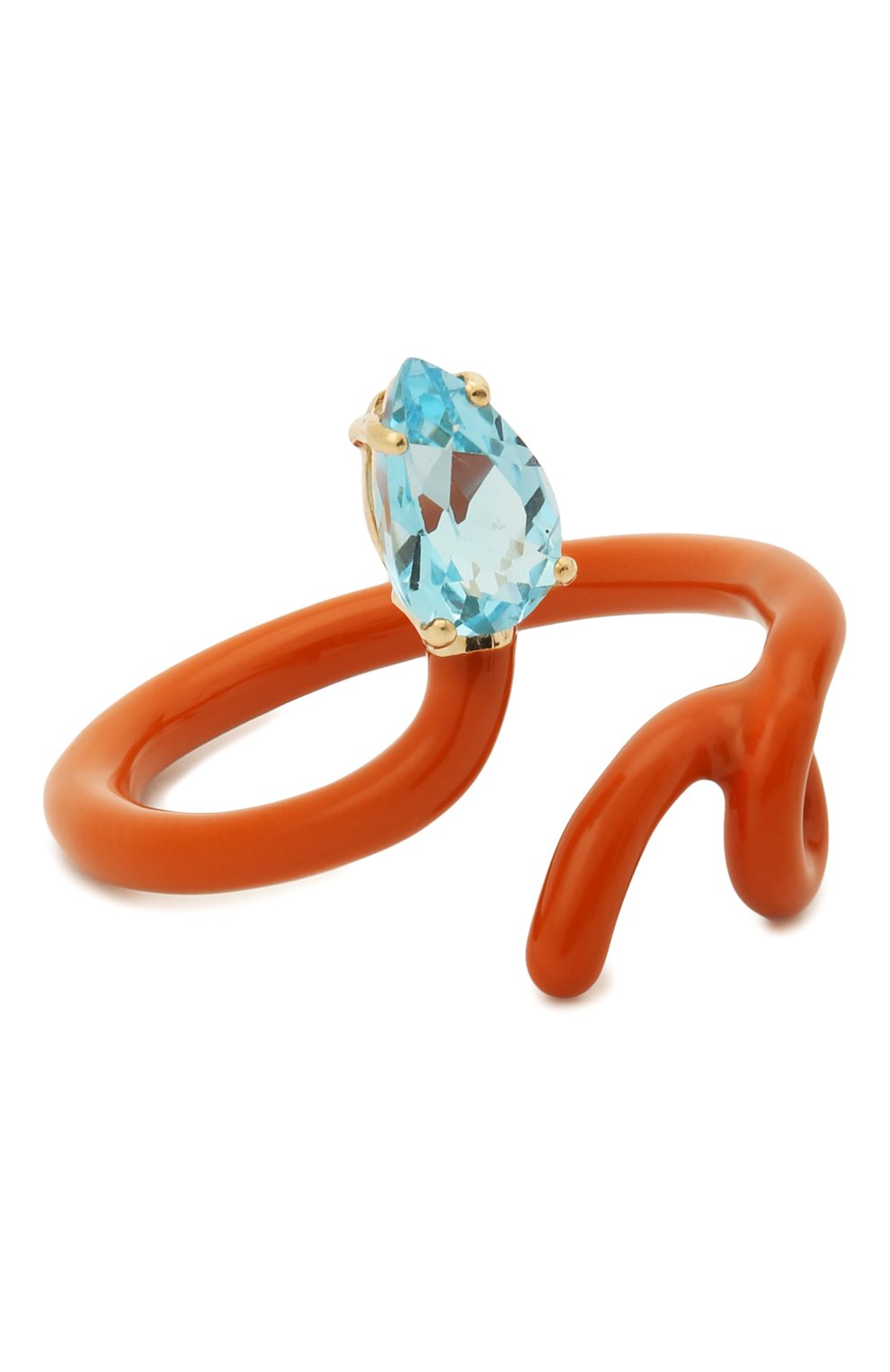 Женское кольцо BEA BONGIASCA оранжевого цвета, арт. VR111YGS-0M0/M | Фото 1 (Материал: Металл)