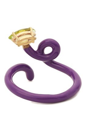 Женское кольцо BEA BONGIASCA фиолетового цвета, арт. VR112YGS/M | Фото 2 (Материал: Металл)