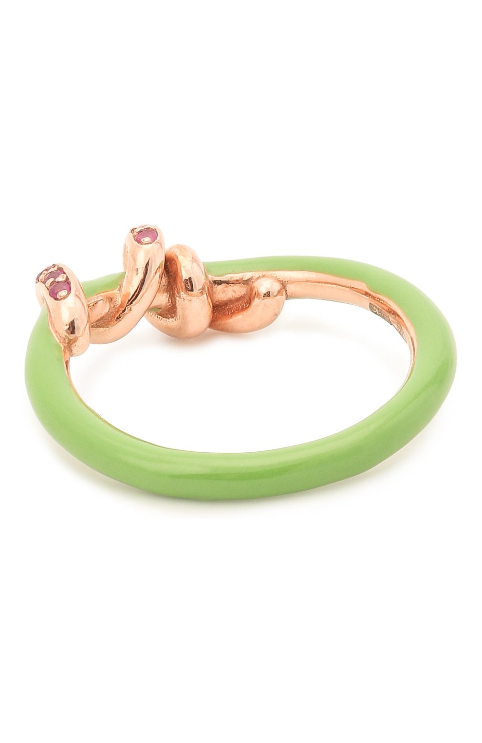 Женское кольцо BEA BONGIASCA зеленого цвета, арт. VR122RGS-G/M | Фото 2 (Материал: Металл)