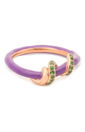 Женское кольцо BEA BONGIASCA фиолетового цвета, арт. VR122RGS-P/M | Фото 1 (Материал: Металл)