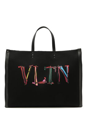Текстильная сумка-шопер VLTN Graph | Фото №1 Текстильная сумка-шопер VLTN Graph | Фото №1