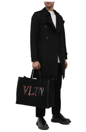 Текстильная сумка-шопер VLTN Graph | Фото №2 Текстильная сумка-шопер VLTN Graph | Фото №2