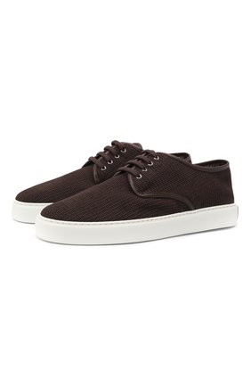 Мужские текстильные кеды RALPH LAUREN коричневого цвета по цене 51600 руб., арт. 815835898 | Фото 1 Мужские текстильные кеды RALPH LAUREN коричневого цвета, арт. 815835898 | Фото 1