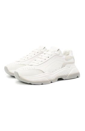 Мужские кожаные кроссовки daymaster DOLCE & GABBANA белого цвета по цене 52200 руб., арт. CS1805/AW177 | Фото 1 Мужские кожаные кроссовки daymaster DOLCE & GABBANA белого цвета, арт. CS1805/AW177 | Фото 1