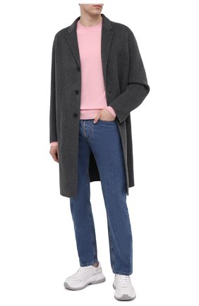 Мужской шерстяной свитер ACNE STUDIOS розового цвета по цене 23800 руб., арт. C60025/M | Фото 2 Мужской шерстяной свитер ACNE STUDIOS розового цвета, арт. C60025/M | Фото 2