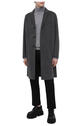 Мужской шерстяной свитер ACNE STUDIOS серого цвета по цене 28500 руб., арт. C60029/M | Фото 2 Мужской шерстяной свитер ACNE STUDIOS серого цвета, арт. C60029/M | Фото 2