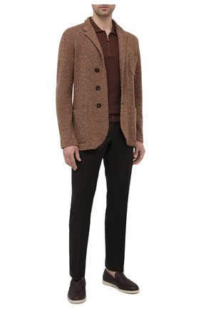 Мужские шерстяные брюки ERMENEGILDO ZEGNA коричневого цвета по цене 44750 руб., арт. 940F06/75TB12 | Фото 2 Мужские шерстяные брюки ERMENEGILDO ZEGNA коричневого цвета, арт. 940F06/75TB12 | Фото 2