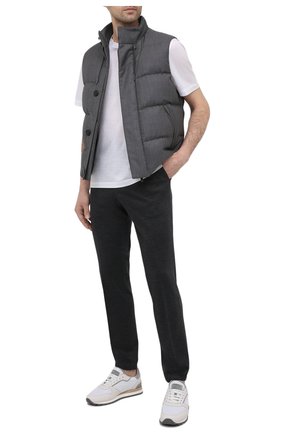 Мужские шерстяные джоггеры Z ZEGNA серого цвета по цене 59550 руб., арт. 977761/6300GW | Фото 2 Мужские шерстяные джоггеры Z ZEGNA серого цвета, арт. 977761/6300GW | Фото 2